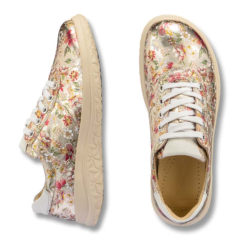 Chaussures de confort Helvesko : modle Piana, coloris or multi Image 2