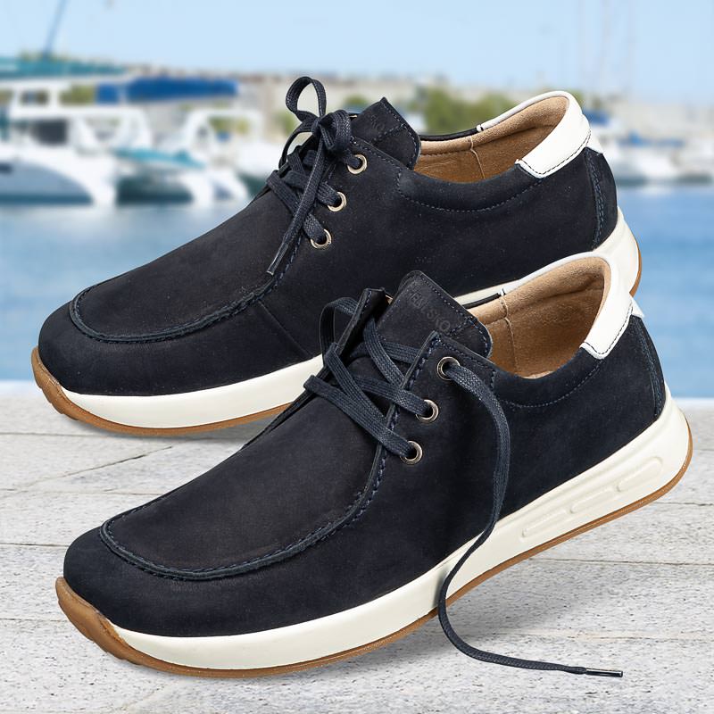 Chaussures de confort Helvesko : modle Casano, bleu fonc