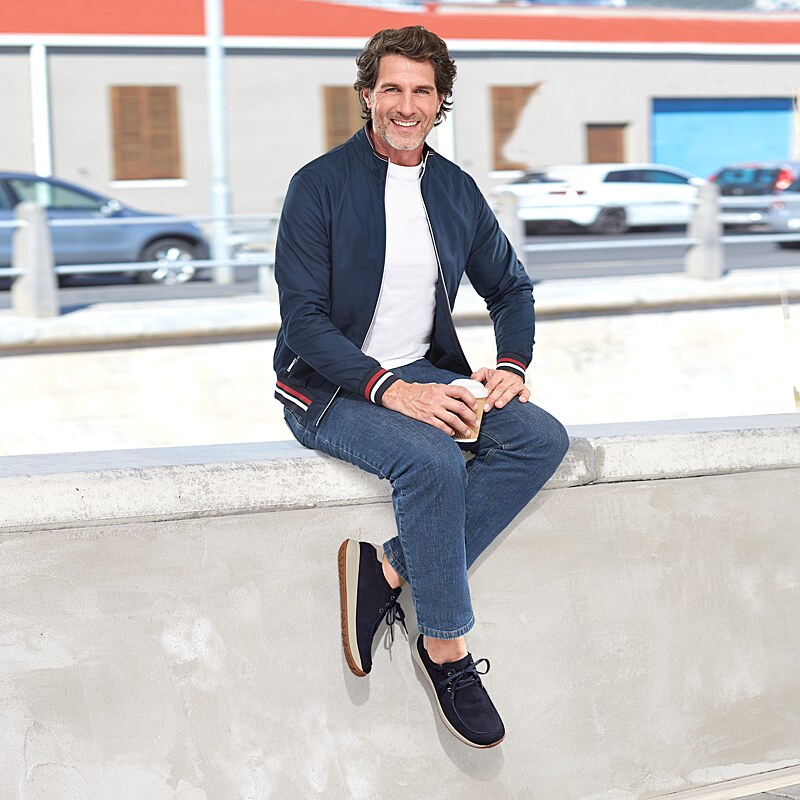 Chaussures de confort Helvesko : mod�le Casano, bleu fonc� Image 3