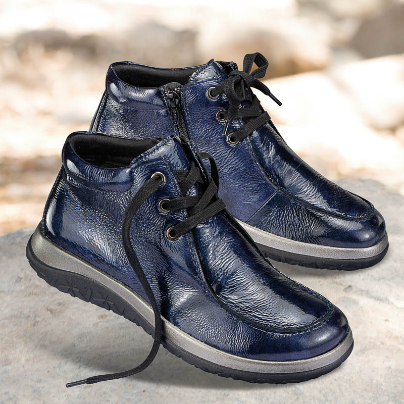Chaussures de confort Helvesko : modle Tuda, bleu fonc
