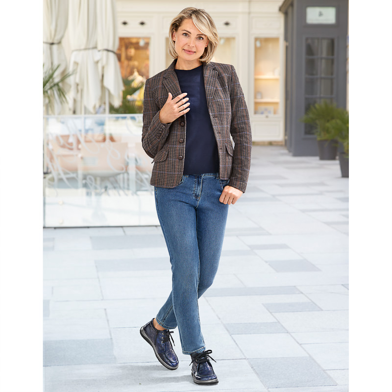 Chaussures de confort Helvesko : modle Tuda, bleu fonc Image 3
