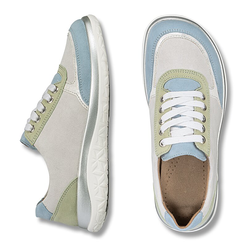 Chaussures de confort Helvesko : mod�le Loma, gris/bleu Image 2