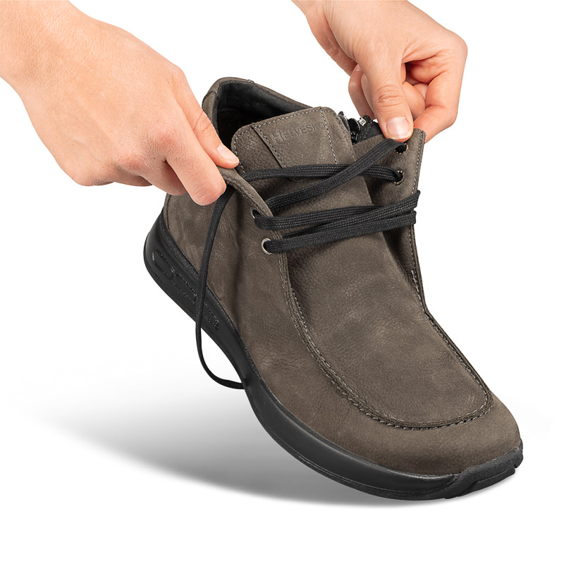 Chaussures de confort Helvesko : modle Rocco, gris Image 4
