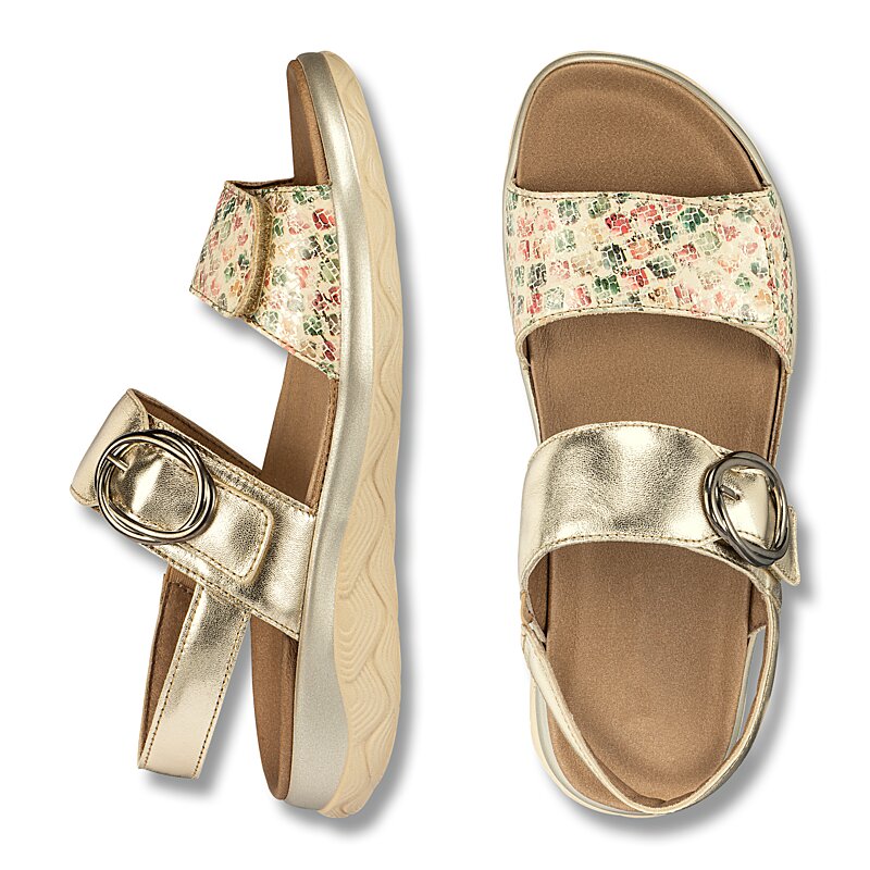 Chaussures de confort Helvesko : mod�le Geza, coloris or Image 2