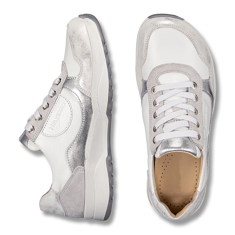 Chaussures de confort Helvesko : mod�le Toulon, blanc/argent Image 2