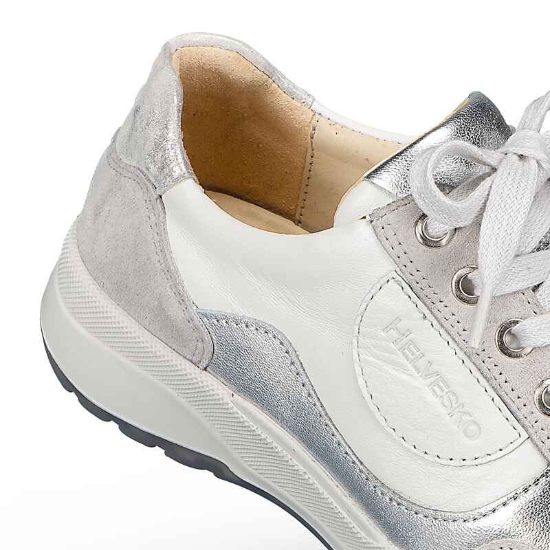 Chaussures de confort Helvesko : mod�le Toulon, blanc/argent Image 3