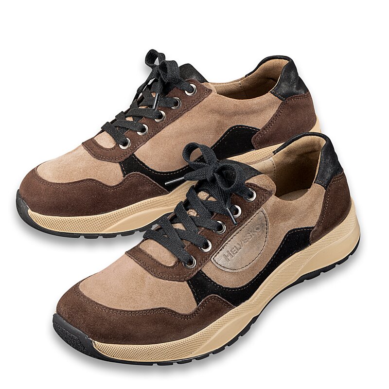 Chaussures de confort Helvesko : mod�le Toulon, marron/beige