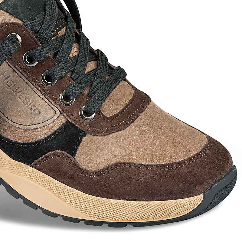 Chaussures de confort Helvesko : mod�le Toulon, marron/beige Image 3