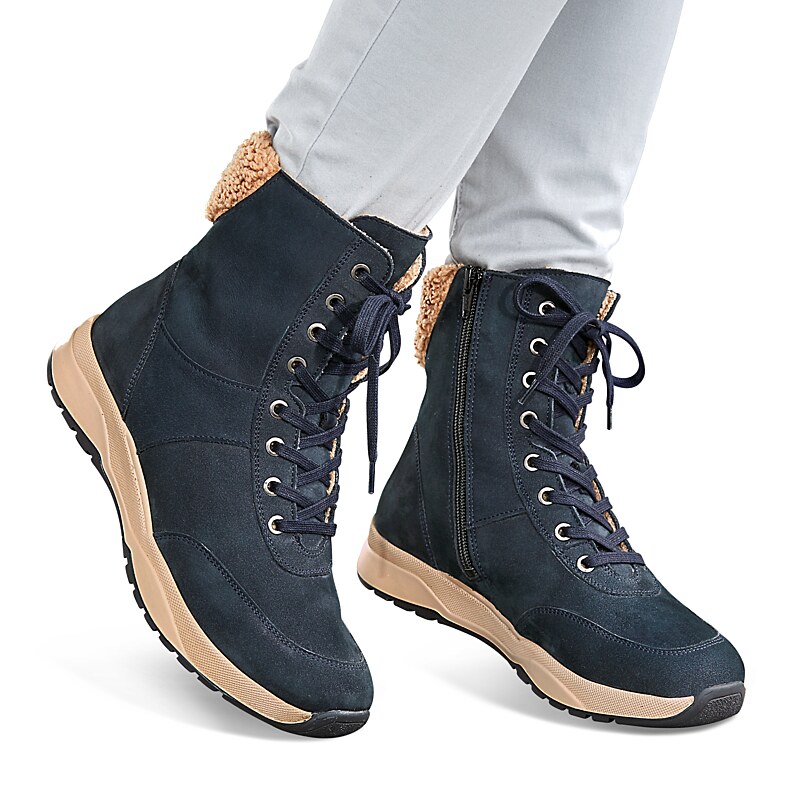 Chaussures de confort Helvesko : mod�le Isil, bleu fonc� Image 3