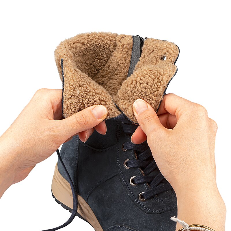 Chaussures de confort Helvesko : mod�le Isil, bleu fonc� Image 4