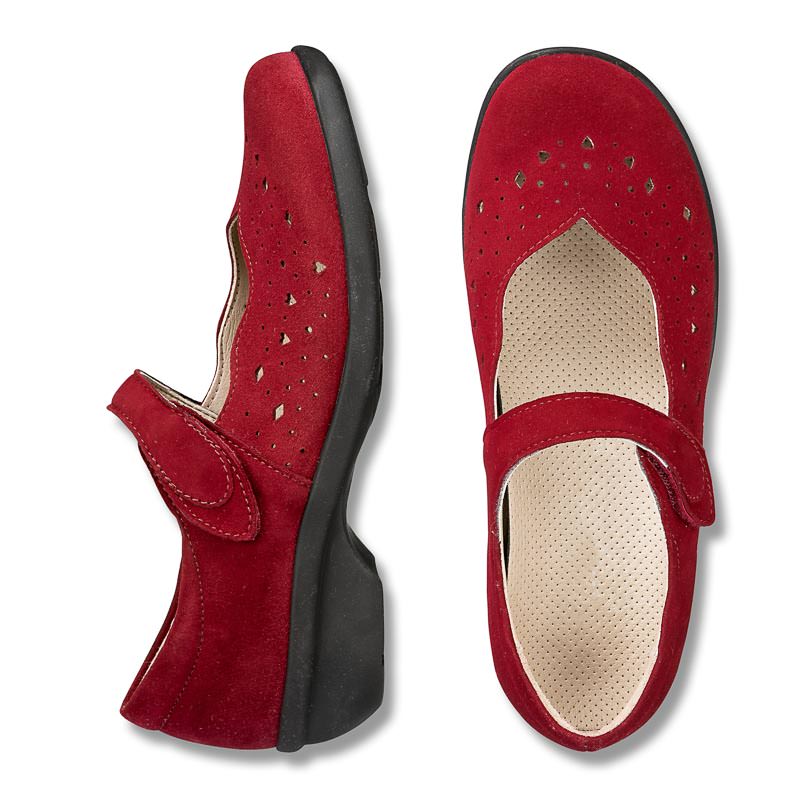Chaussures de confort LadySko : modle Tiziana, rouge Image 2