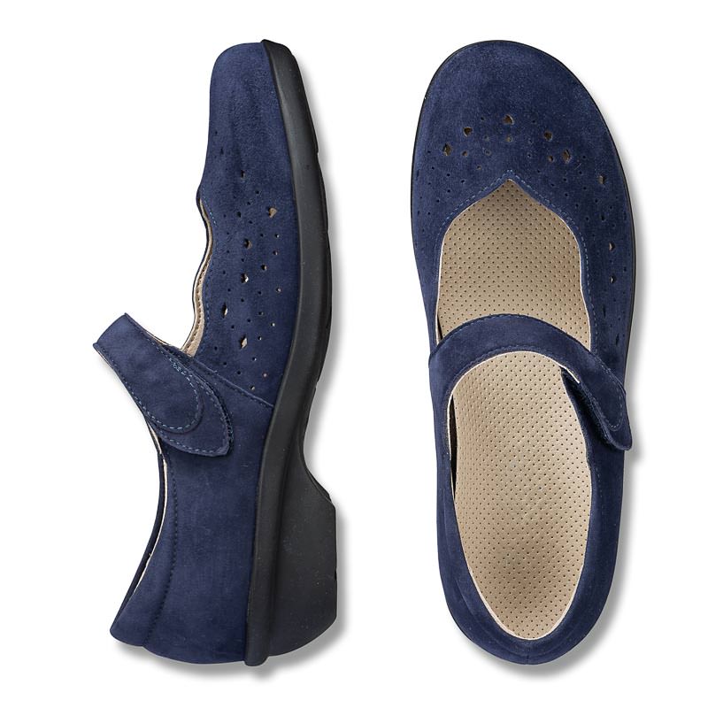 Chaussures de confort LadySko : modle Tiziana, bleu fonc Image 2