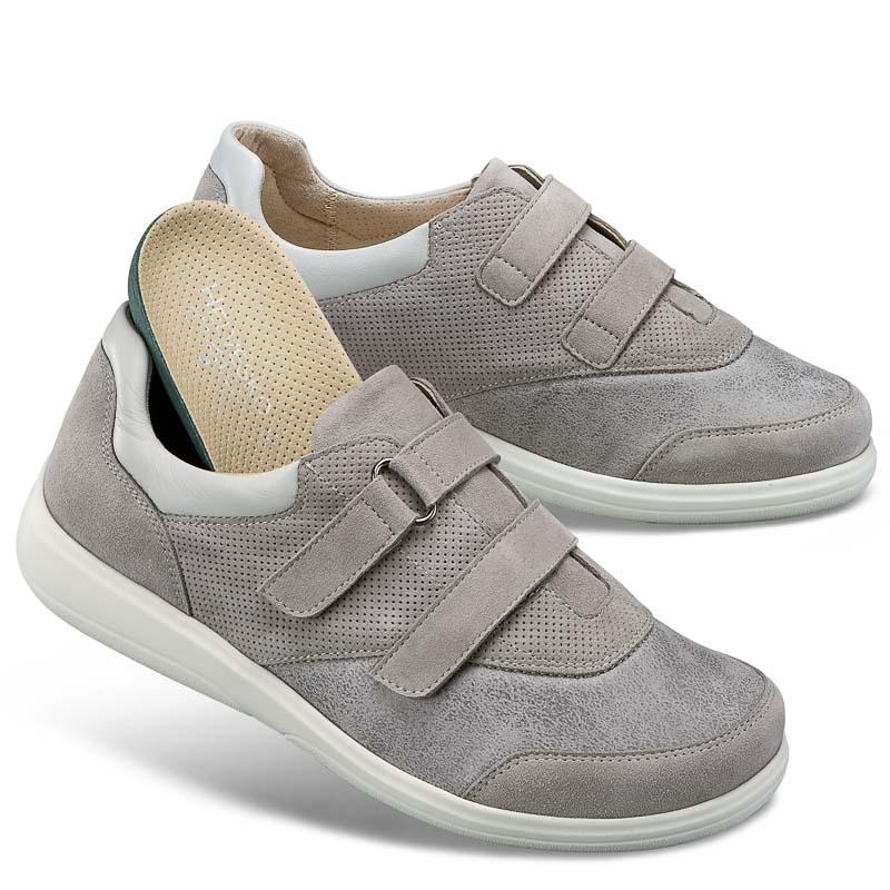 Chaussures de confort Helvesko : modle Mimi, gris