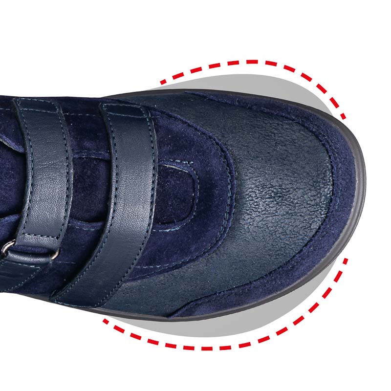 Chaussures de confort Helvesko : modèle Mimi, bleu Image 3