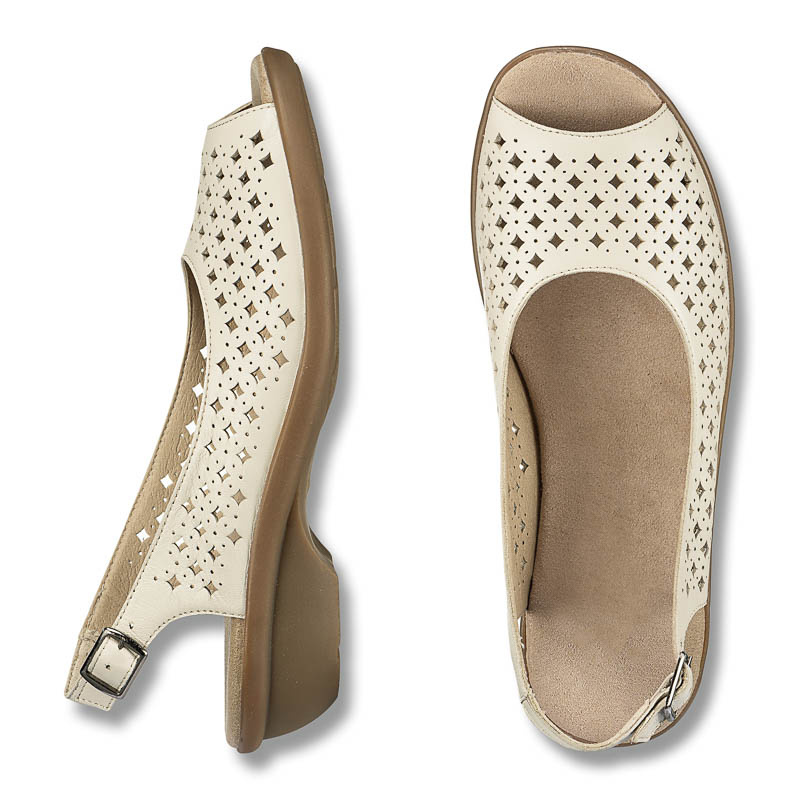 Chaussures de confort LadySko : modle Ferna, blanc Image 2