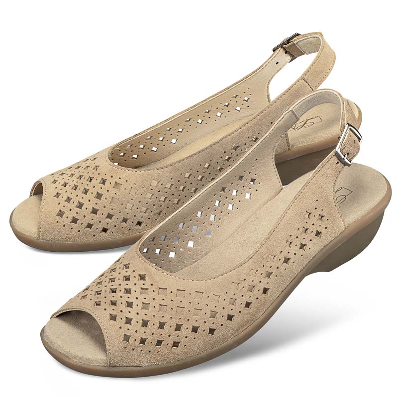 Chaussures de confort LadySko : modle Ferna, beige