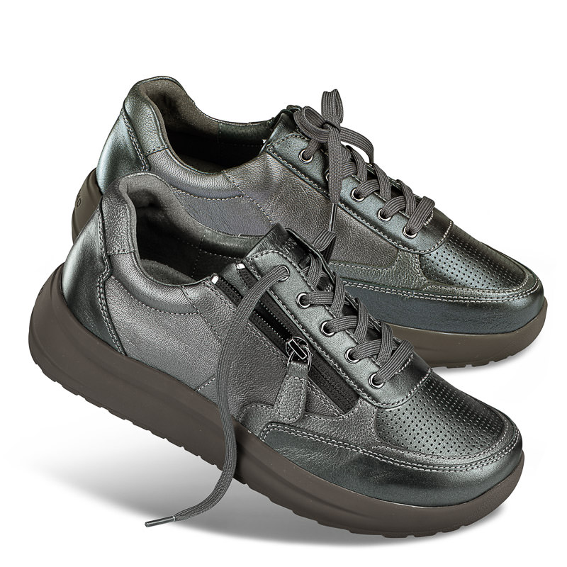 Chaussures de confort Helvesko : modle Silka, anthracite