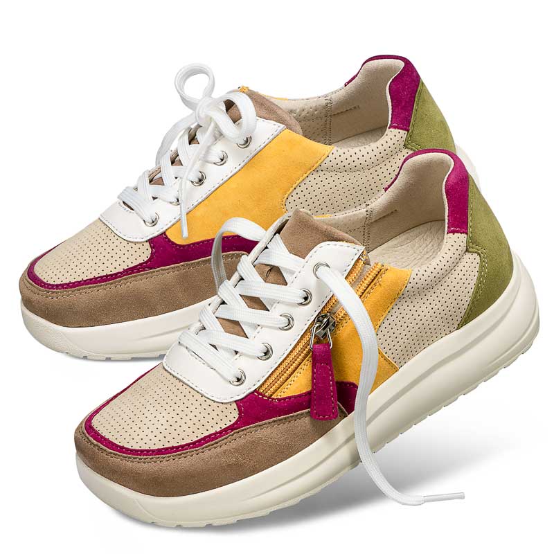 Chaussure confort Helvesko SILKA beige contrast