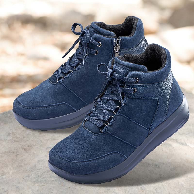 Chaussures de confort Helvesko mod le Maddy bleu pour femme