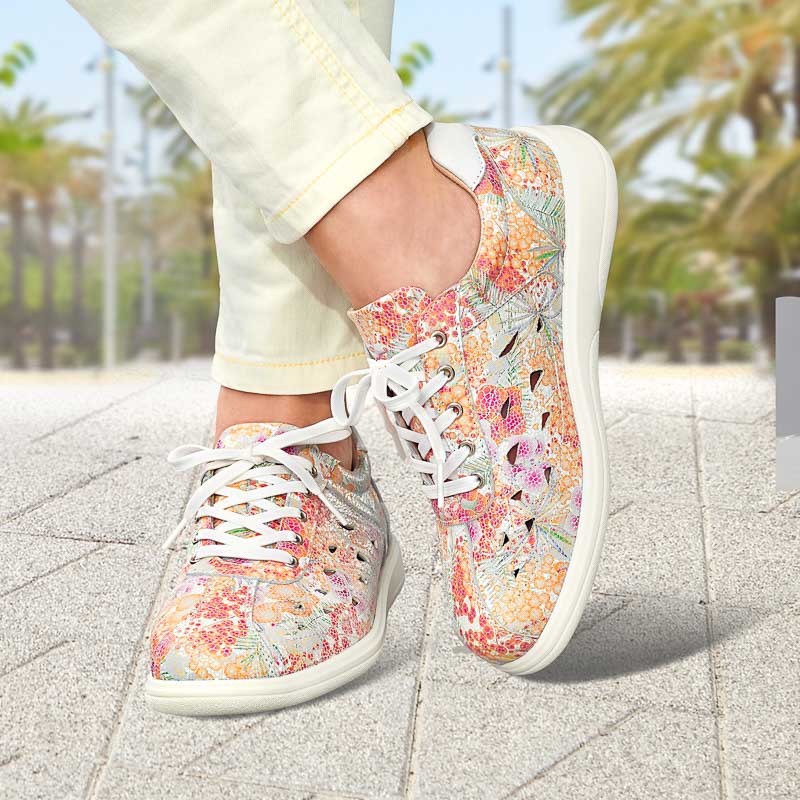 Chaussures de confort Helvesko : modle Fana, blanc multi Image 3