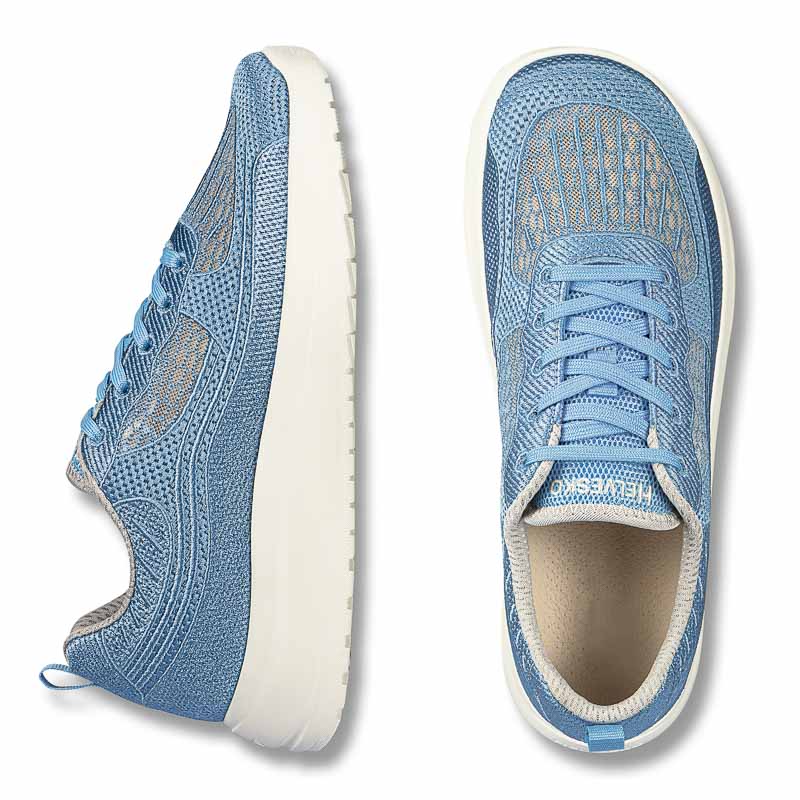 Chaussures de confort Helvesko : modle Suzette, bleu Image 2