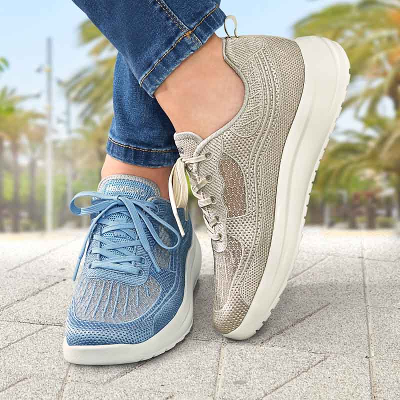 Chaussures de confort Helvesko : modle Suzette, bleu Image 4