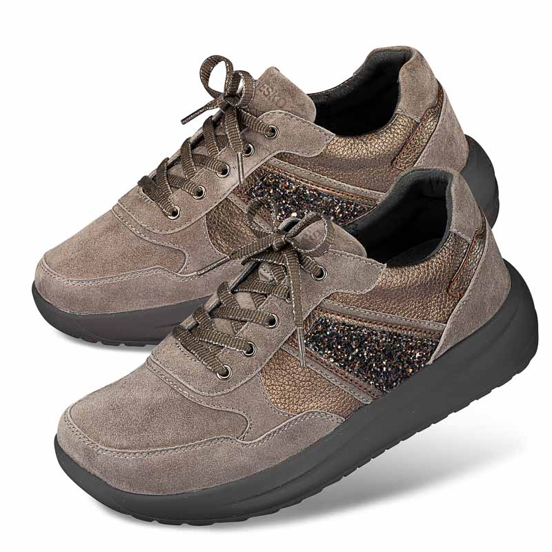 Chaussures de confort Helvesko : modle Frenka, taupe