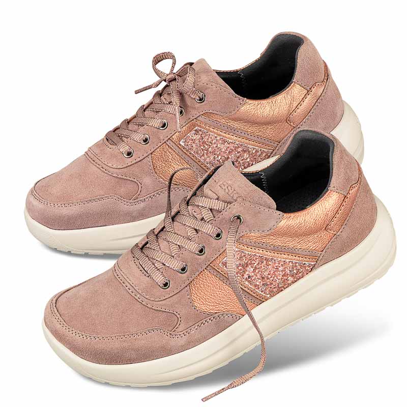 Chaussures de confort Helvesko : modle Frenka, rose