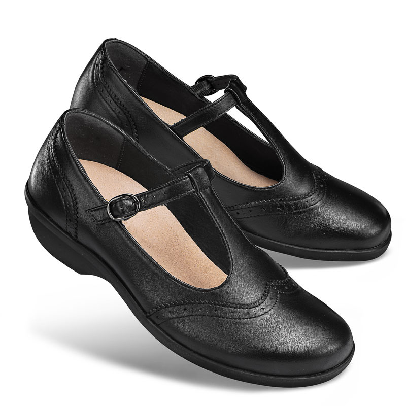 Chaussures de confort LadySko : modle Oda, noir