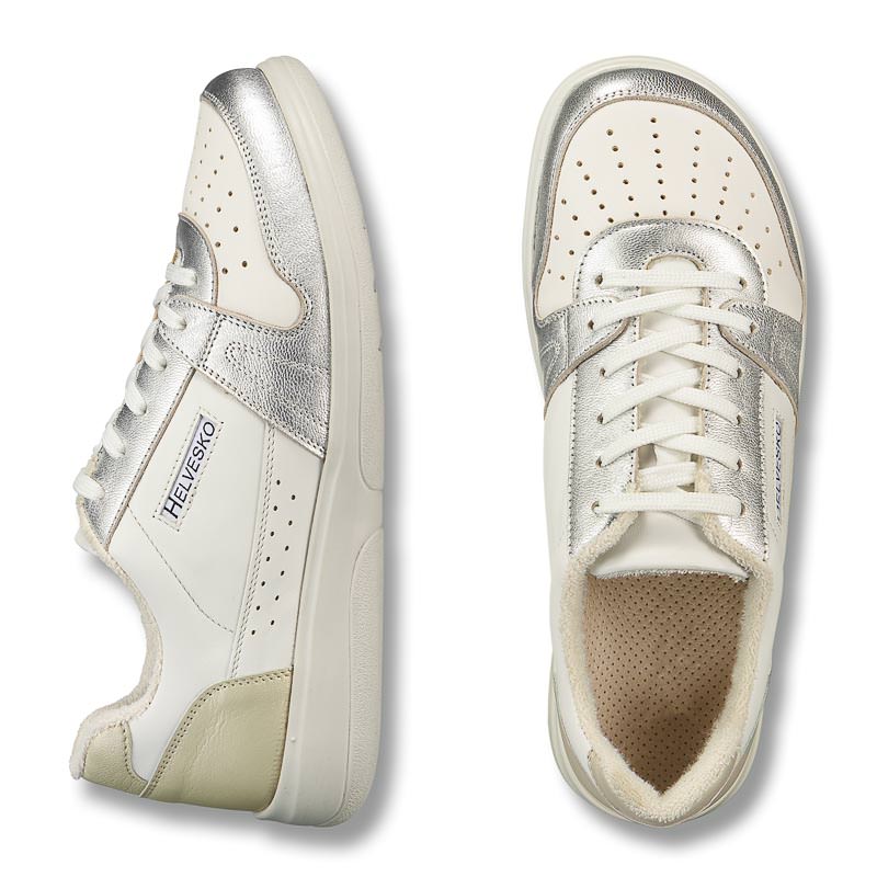 Chaussures de confort Helvesko : modle Jakina, blanc/argent Image 2
