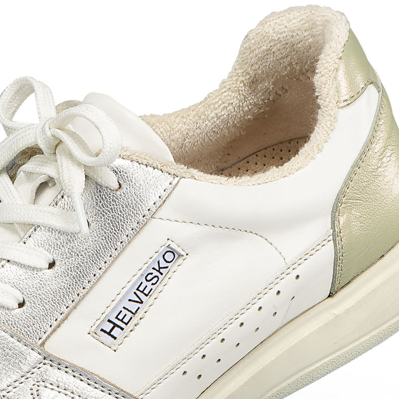 Chaussures de confort Helvesko : modle Jakina, blanc/argent Image 4