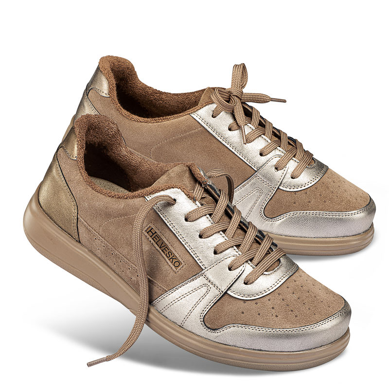 Chaussures de confort Helvesko : modle Jakina, marron