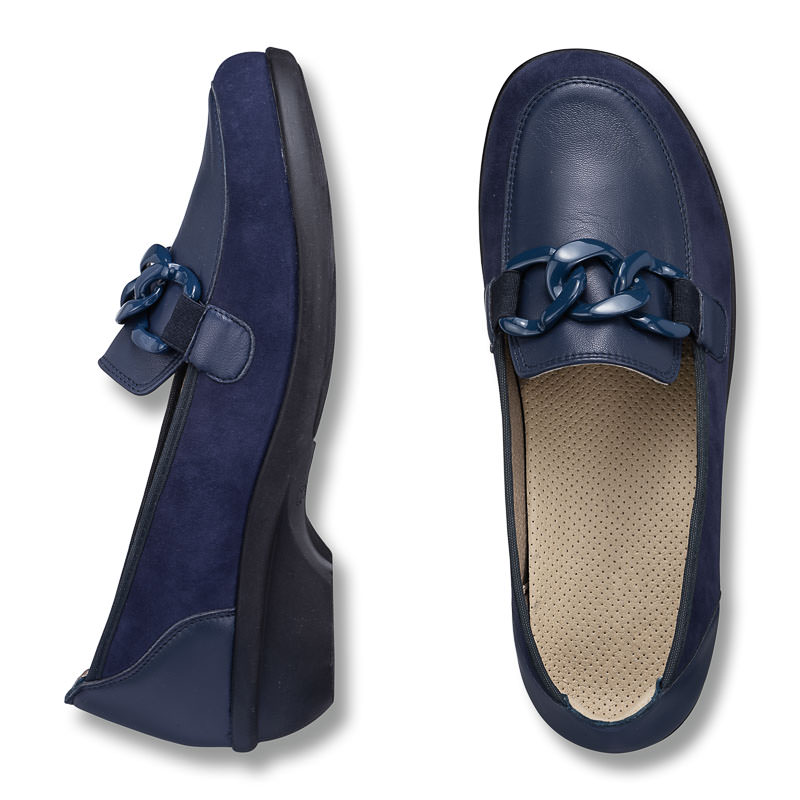 Chaussures de confort LadySko : modle Anemon, bleu Image 2