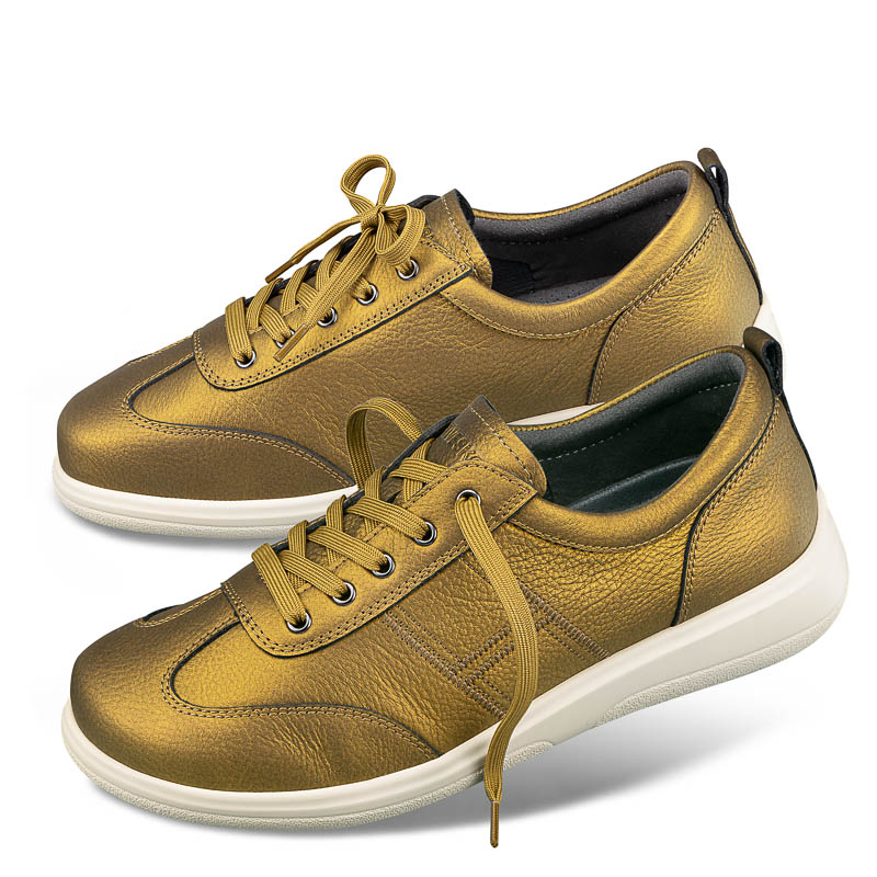 Chaussures de confort Helvesko : mod�le Rodja, coloris or