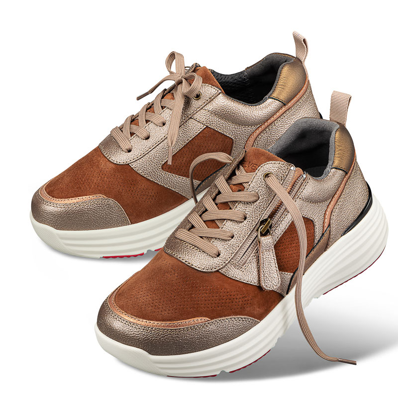 Chaussures de confort Helvesko : mod�le Glow, marron