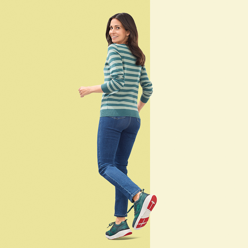 Chaussures de confort Helvesko : mod�le Glow, bleu Image 3