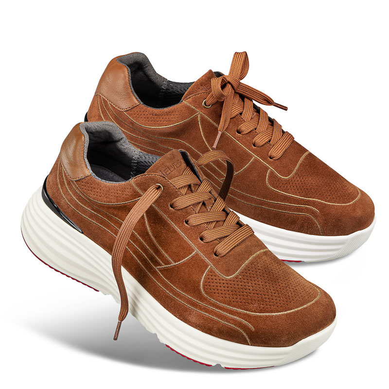 Chaussures de confort Helvesko : mod�le Rise, marron