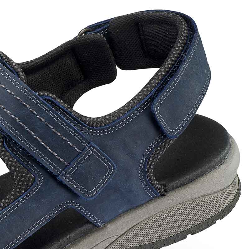 Chaussures de confort Helvesko : mod�le Samuel, bleu Image 4