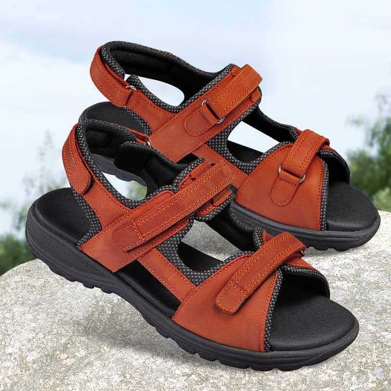 Chaussures de confort Helvesko : mod�le Sama, terre cuite