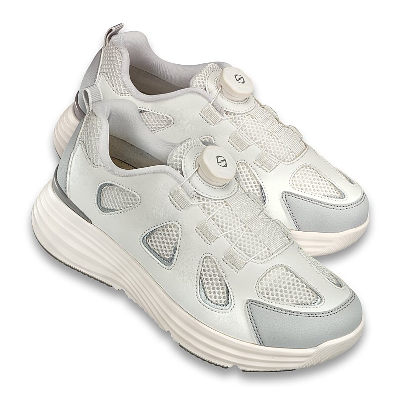 Chaussures de confort Helvesko : mod�le Impulse, blanc/gris