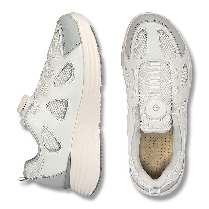 Chaussures de confort Helvesko : mod�le Impulse, blanc/gris Image 2