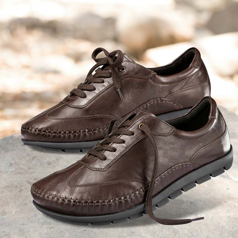 Chaussure confort Helvesko : BODO, marron fonc