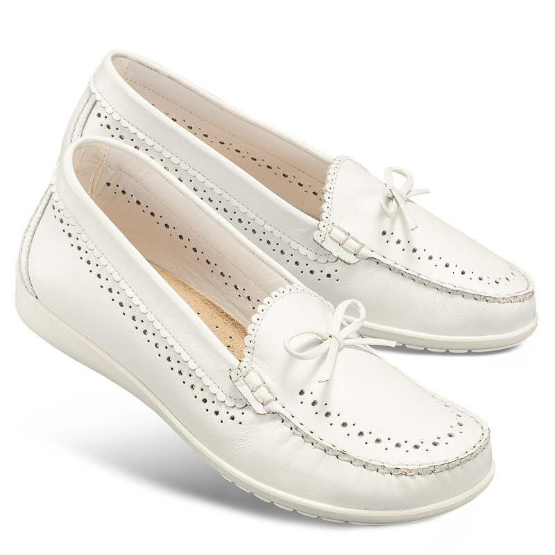 Chaussures de confort Helvesko : modle Becky, blanc