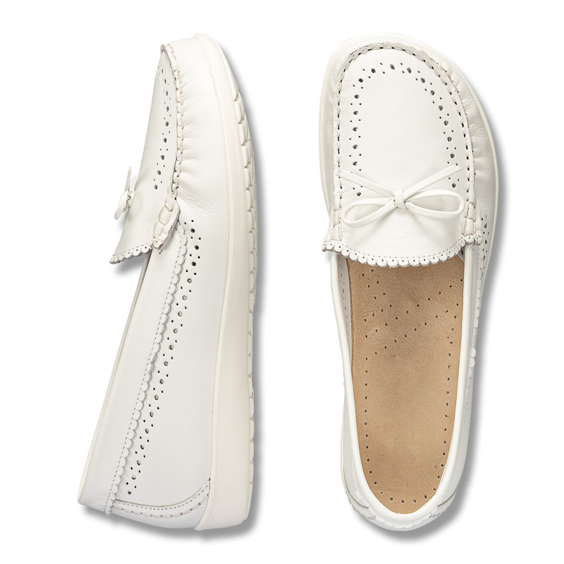 Chaussures de confort Helvesko : modle Becky, blanc Image 2