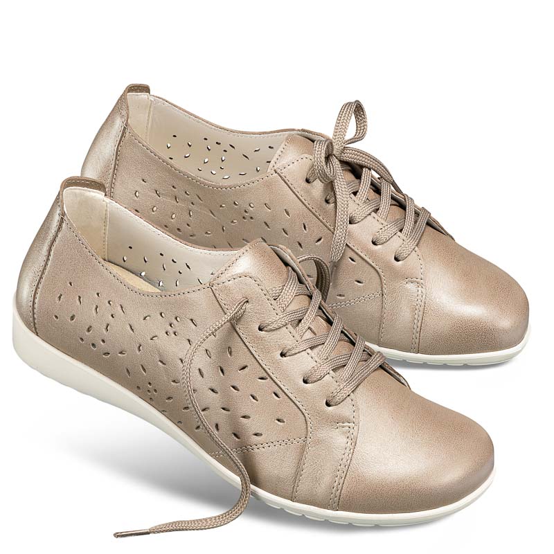 Chaussures de confort Helvesko : modèle Laurentia, beige