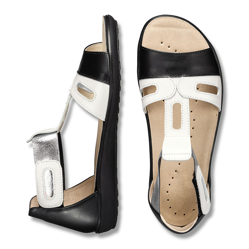 Chaussure confort Helvesko : ZEA, noir/blanc Image 2