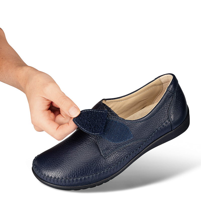 Chaussures de confort Helvesko : modle Jona, bleu fonc Image 4