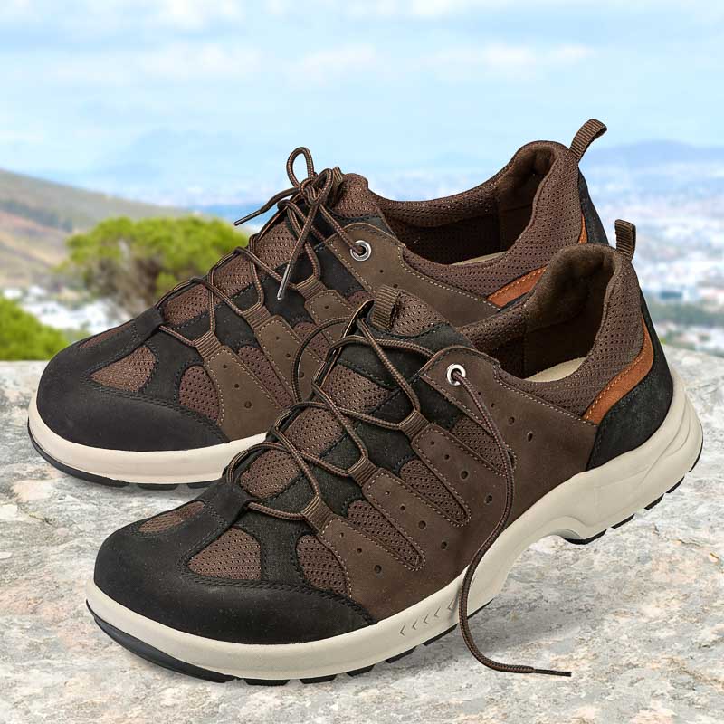Chaussure confort Helvesko OLOF marron fonc