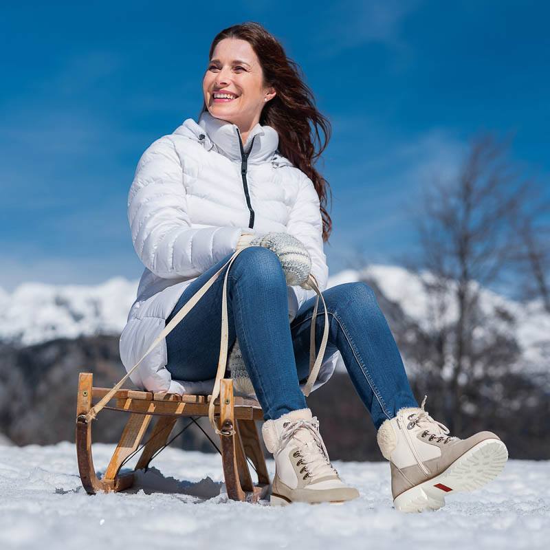 Chaussures de confort Helvesko : modle Cortina, gris/blanc Image 3