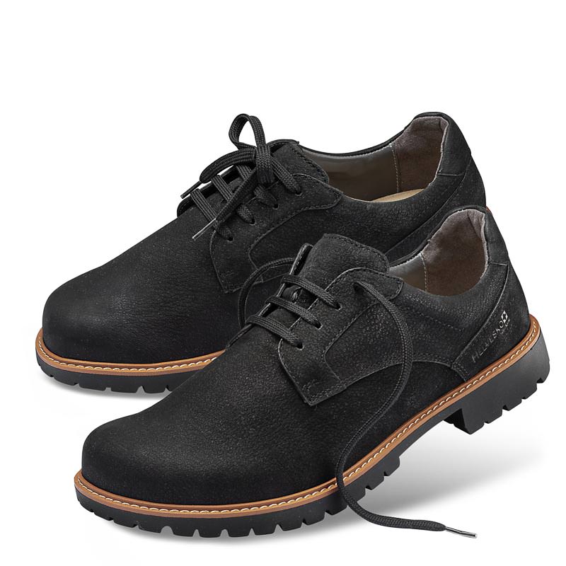 Chaussures de confort Helvesko : modèle Arturo, noir